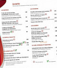 Le Cocon menu