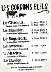 Au Chasseur menu