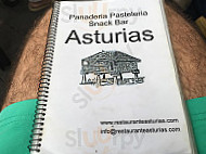 Asturias menu