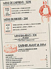 Le Butcher menu