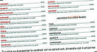 Le Pugnérain menu