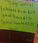 Tres Hermanos Nunez menu