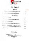 Premier Acte menu