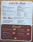 Silk City Saloon menu