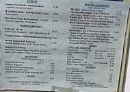 Dinky Diner menu