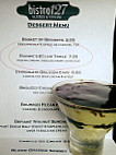 Bistro 127 menu