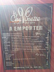 La Chavinette menu