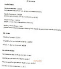 Bel Horizon menu