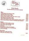 Le Chalet Du Lac menu