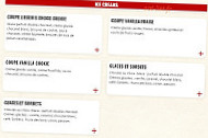 Buffalo Grill menu