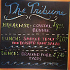 The Tribune Ice-cream Eatery menu