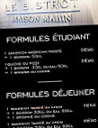 Maison Marin menu