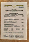 Landgasthof Heldenberg menu