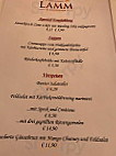 Zum Lamm menu