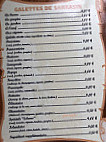 Les Ecluses menu