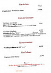 Auberge De Bajole menu