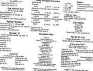 Jaffrey's Country Cafe menu