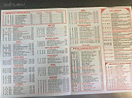 Number One Chinese menu