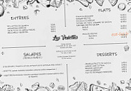 Les Vedettes menu