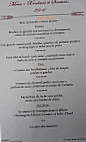 Auberge Saint Roch menu