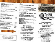 The Mill At Puppy Creek menu