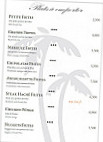 Restaurant les Palmiers menu