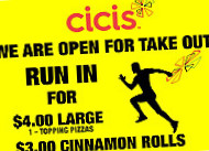 Cicis Pizza inside