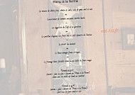 La Ferme De Victorine menu