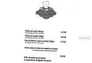 Cafe des Amis menu