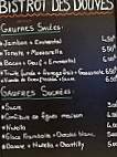 Le Bistrot Des Douves menu