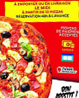 Bar a Pizza menu