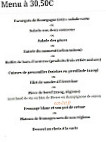 La Croisée Des Régions menu