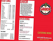 Sabor Latin Street Grill menu