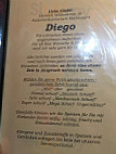 Diego Restaurant Bar menu