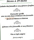 Palais Cathare menu