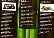 Le Sake menu