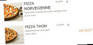 Mozzart pizza menu