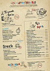 Les Baratineurs menu