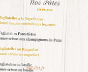 Brasserie Les Platanes menu