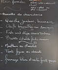 L'escapade menu