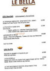 Le Bella Bar Restaurant menu