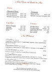 Le Faubourg Enghien menu