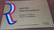 Chez la Germaine menu