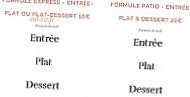 Le Patio menu