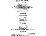 Le Saint Medard menu