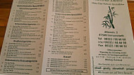 China Bambus menu