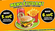 Chicken Burger menu