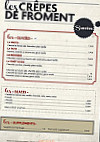 Creperie du roy menu