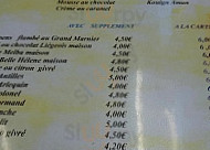Restaurant Des Remparts menu