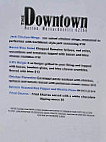 The Downtown menu